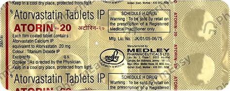 Atorin 20 MG Tablet (10): Uses, Side Effects, Price & Dosage | PharmEasy