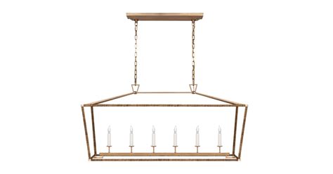 Visual Comfort CHC 5766AB/NRT Darlana 6 Light 54" Wide Linear ...