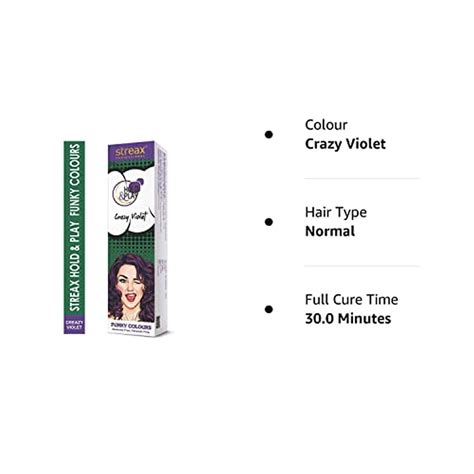 Buy STREAX PROFESSIONAL HOLD & PLAY FUNKY COLOURS - CRAZY VIOLET (100 G ...