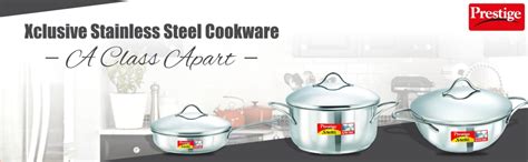 Buy Prestige Exclusive Alpha Stainless Steel Cookware Set, 3-Pieces ...