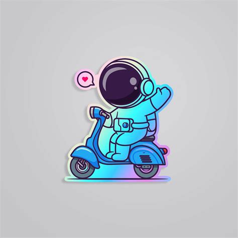 Bye Bye Astronaut Stickers