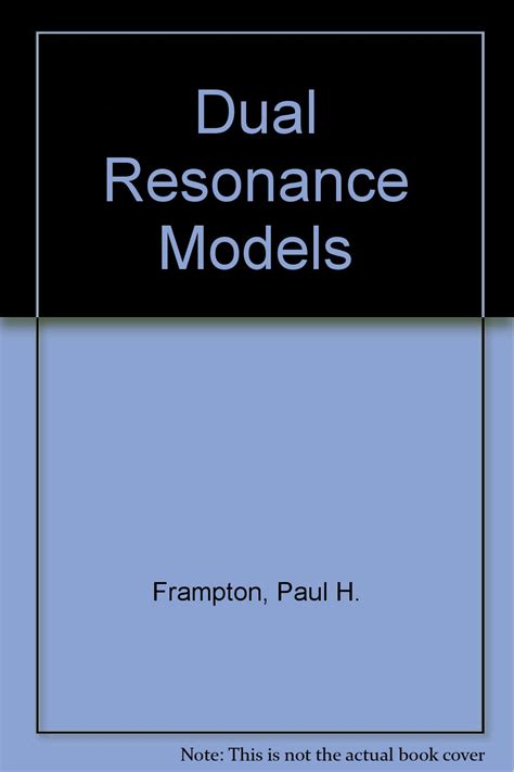 Buy Dual Resonance Models Book Online at Low Prices in India | Dual ...