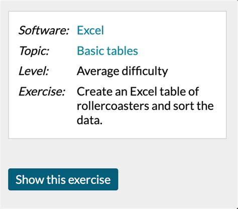 Image result for Basic Excel Exercises