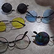 Buy CREEK Unisex Adult Round Sunglasses (Assorted Frame, Assorted Lens ...