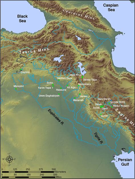 Zagros Mountains Mesopotamia Map