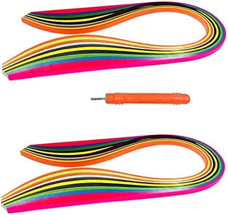 Pllanet Gold 500 Quilling Strips with Needle/Tool - 7 mm - Set of 5-500 ...