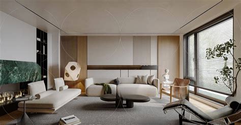 WABI SABI STYLE 3D MODELS – LIVING ROOM – 0079 – 3DSky Model Free
