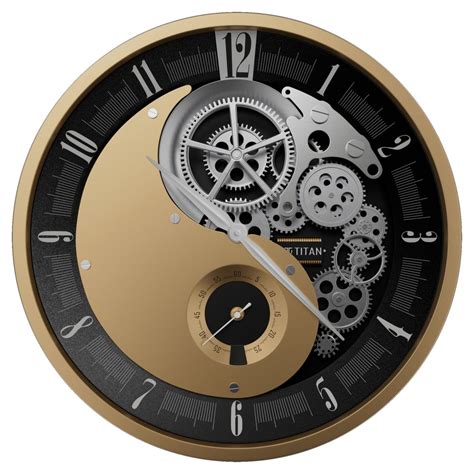 Buy Online Titan Gear Wall Clock for Modern Homes With Silent Sweep ...