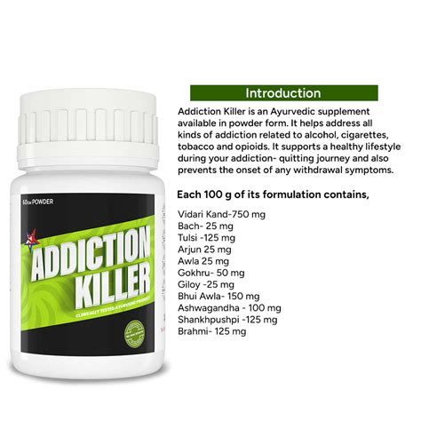 Addiction Killer | Ayurvedic Powder to Control Alcohol Addiction