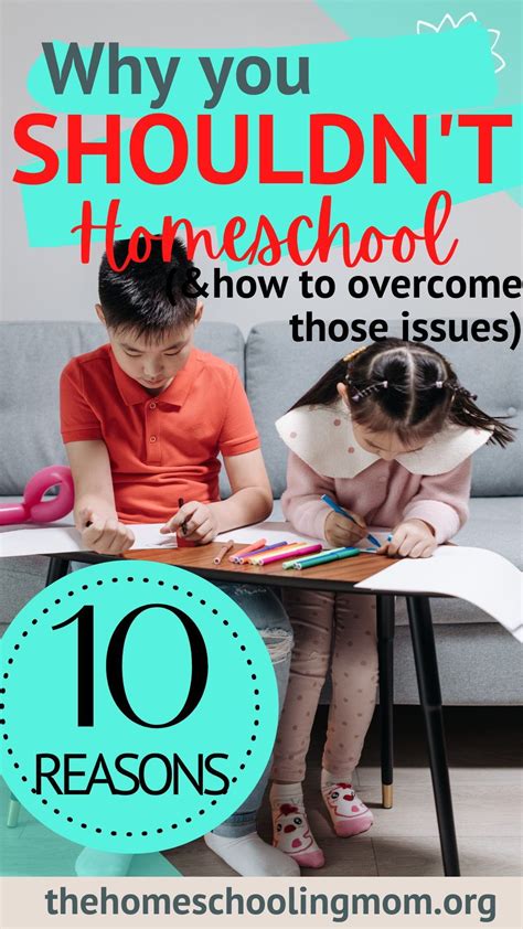 10 Surprising Reasons NOT to Homeschool & How To Overcome Those ...