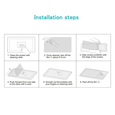 Lumarke Screen Protector Instructions 的图像结果