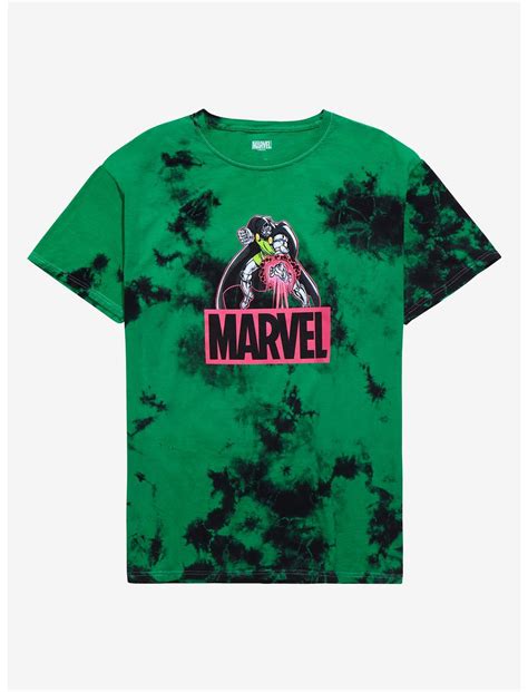Marvel Doctor Doom Box Logo Tie-Dye T-Shirt - BoxLunch Exclusive | BoxLunch
