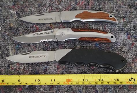 3 - Winchester pocket knives NOS