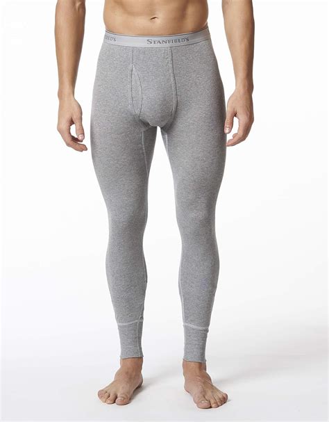 Stanfield's Mens Premium Cotton Rib Thermal Long Johns Thermal Bottoms ...