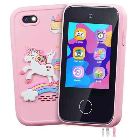 Buy ERTYU Kids Smart Phone Toys for Girls Ages 3-7 with Dual Camera ...