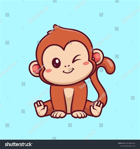 Cute Monkey Cartoon