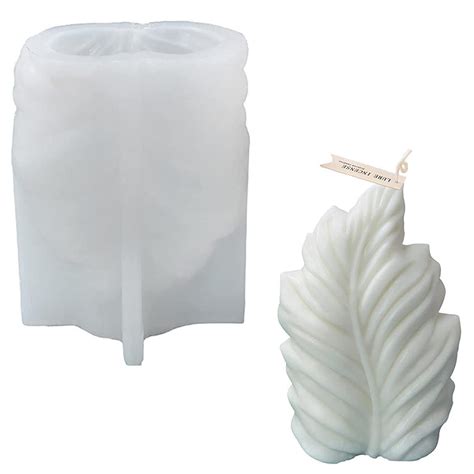 MATIN IMPEX Candle Mold Leaf Shell Shaped Silicone Molds 3D Epoxy Resin ...