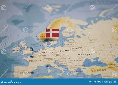 denmark on world map