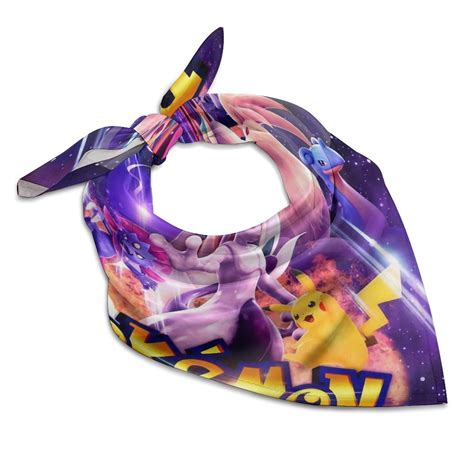Pokemon-Charmander 90 Square Satin Head Scarf Hair Scarves Silk-like ...