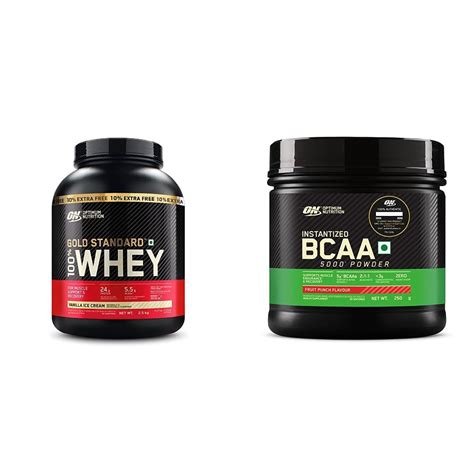 Optimum Nutrition (ON) Gold Standard 100% Whey Protein Powder 5 lb (+10 ...