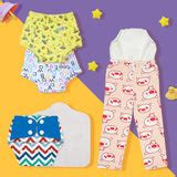 Cloth Diapers & Potty-Training Pants Combo Pack of 4 | Snugkins