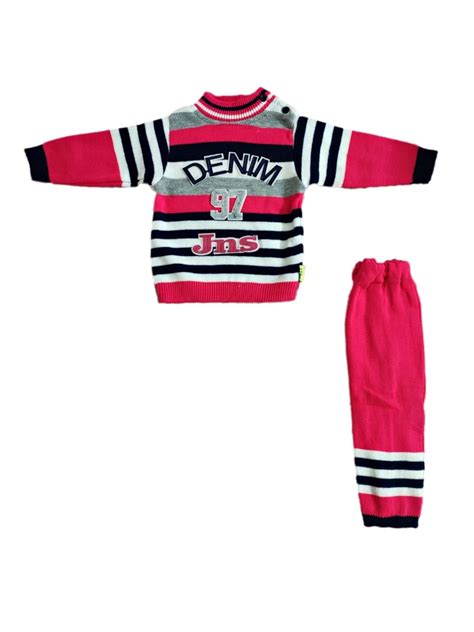 Buy Kapters Baby Boys Baby Girls Woollen Full Sleeves Sweater and ...
