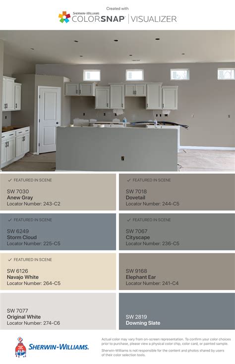 Cabin Decor: Color Scheme for Open Floor Plan with White Cabinets and ...