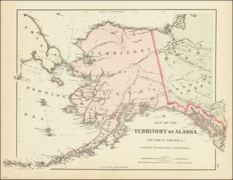 Russian map alaska