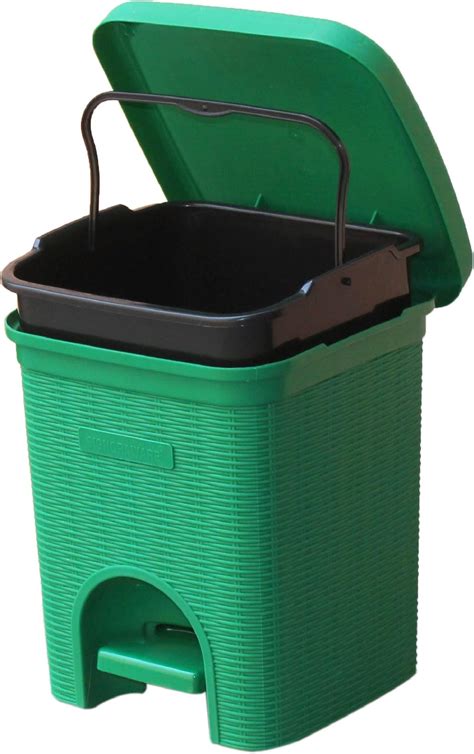 KOLORR 23 Liters Plastic Pedal Dustbin Go Clean/Large Size Trash Can ...