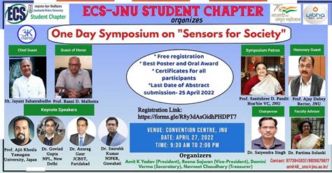 SCNS organises one day symposium on "Sensors for Society" | Welcome to ...