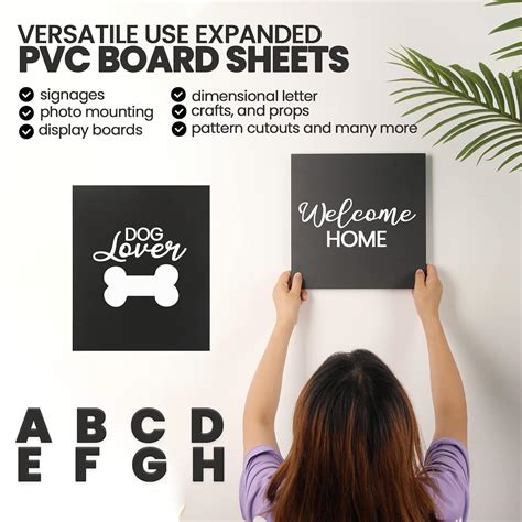 Buy 3-Pack) Calvana Expanded PVC Sheets (Black) - 5” x 7” x 1/4 ...