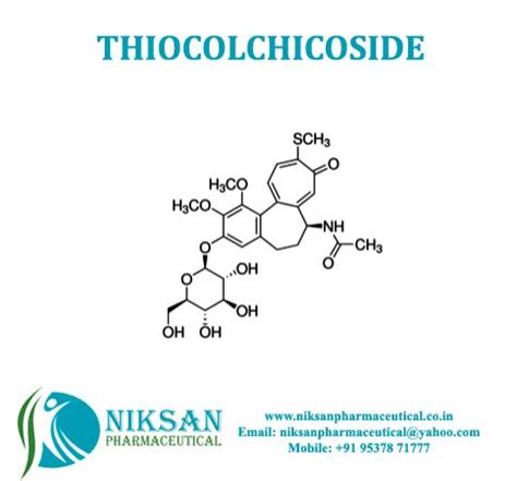 Thiocolchicoside Manufacturers and Suppliers from Ankleshwar