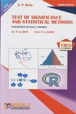 Test Of Significance And Statistical Methods Paper- I – BookStation