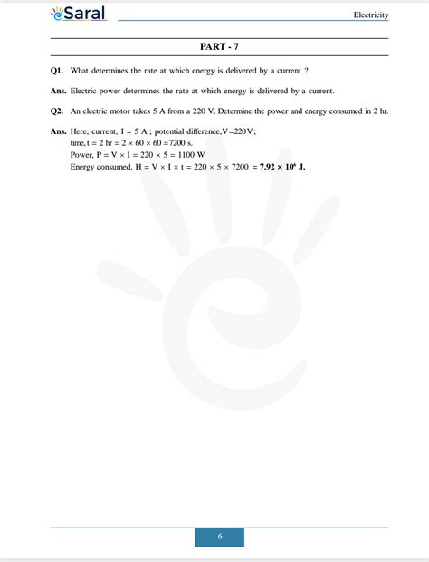 NCERT Solutions for Class 10 Science Chapter 12 - Electricity