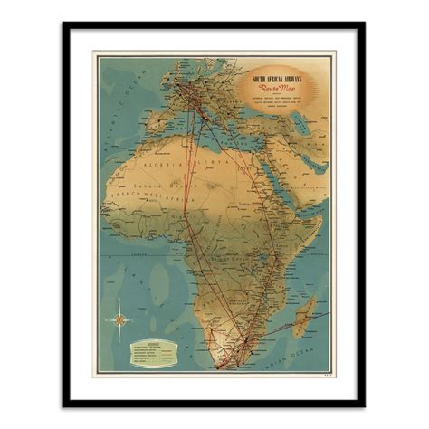 South African Airways Map – Calcuttan