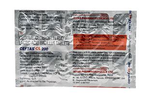 Ceftas Cl 200 Mg500 Mg90 M Tablet 10 - Uses, Side Effects, Dosage ...