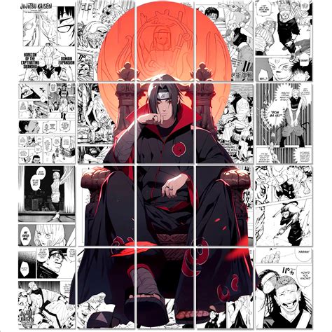 CLICKEDIN® Anime Merchandise Naruto Posters For Wall (20 Pieces) Self ...