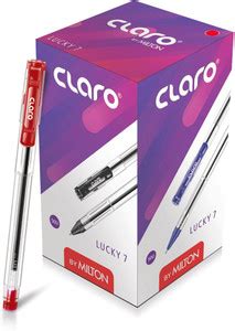 Claro by Milton Lucky 7 Red ink 50 pcs Ball Pen - Buy Claro by Milton ...