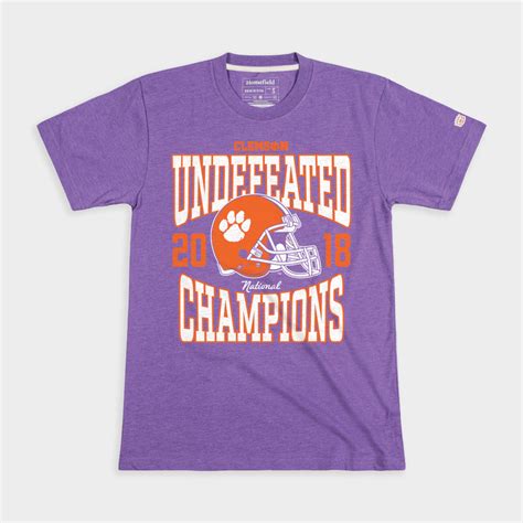 Clemson Football 2018 Undefeated National Champs Tee | Homefield