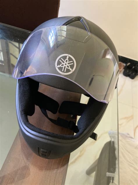 Yamaha YR4 Full Face Helmet Black, Size XL Y6AYR4BKXL16 : Amazon.in ...
