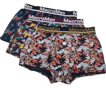Buy Men’s Printed Boxer Briefs Abstract Design, Soft Cotton Stretch ...
