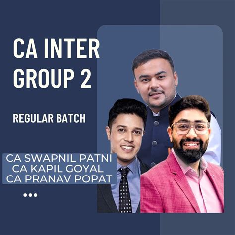 CA Inter Group 2 | Regular Batch | CA Swapnil Patni Classes – CA Point