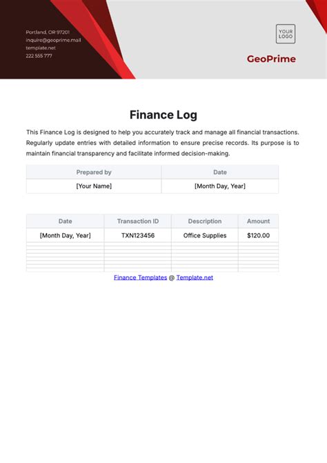 Free Transaction Templates, Editable and Printable