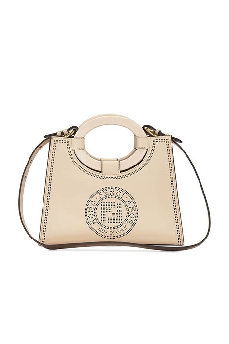 FWRD Renew Fendi Runaway Shopper Tote Bag in Beige | REVOLVE