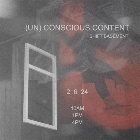 (UN) Conscious Content, SHIFT, Cardiff, 2 June 2024 | AllEvents.in