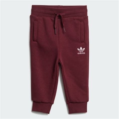 adidas Adicolor Crew Set - Burgundy | Free Shipping with adiClub ...