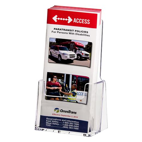 Buy Acrylic Trifold Brochure Holder - Rack Card Display - Pamphlet ...