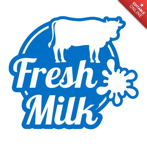 Fresh Milk Logo Design Template | Free Design Template