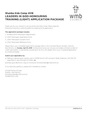 Leaders In God-honouring Training (light) Application ... - WMB Church ...