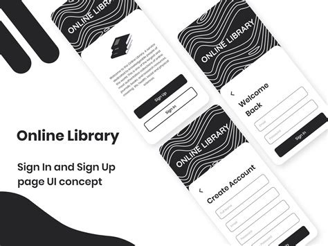 Image result for Library Sign Up UI
